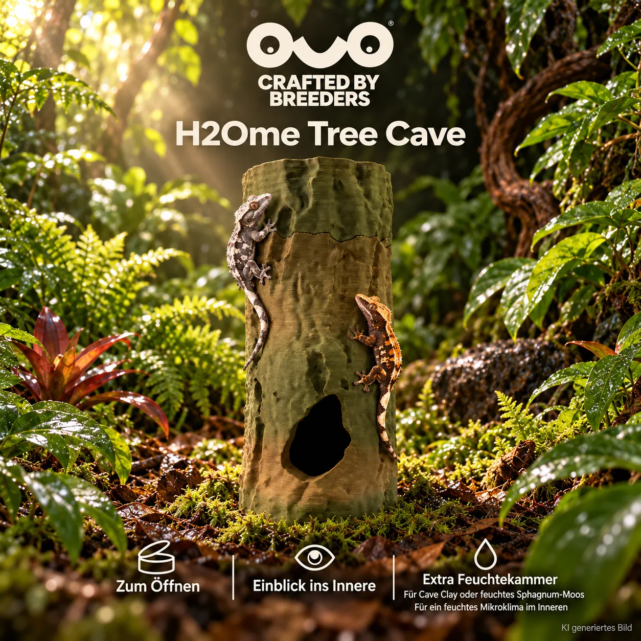 H2Ome Tree Cave Small-Beige/Braun