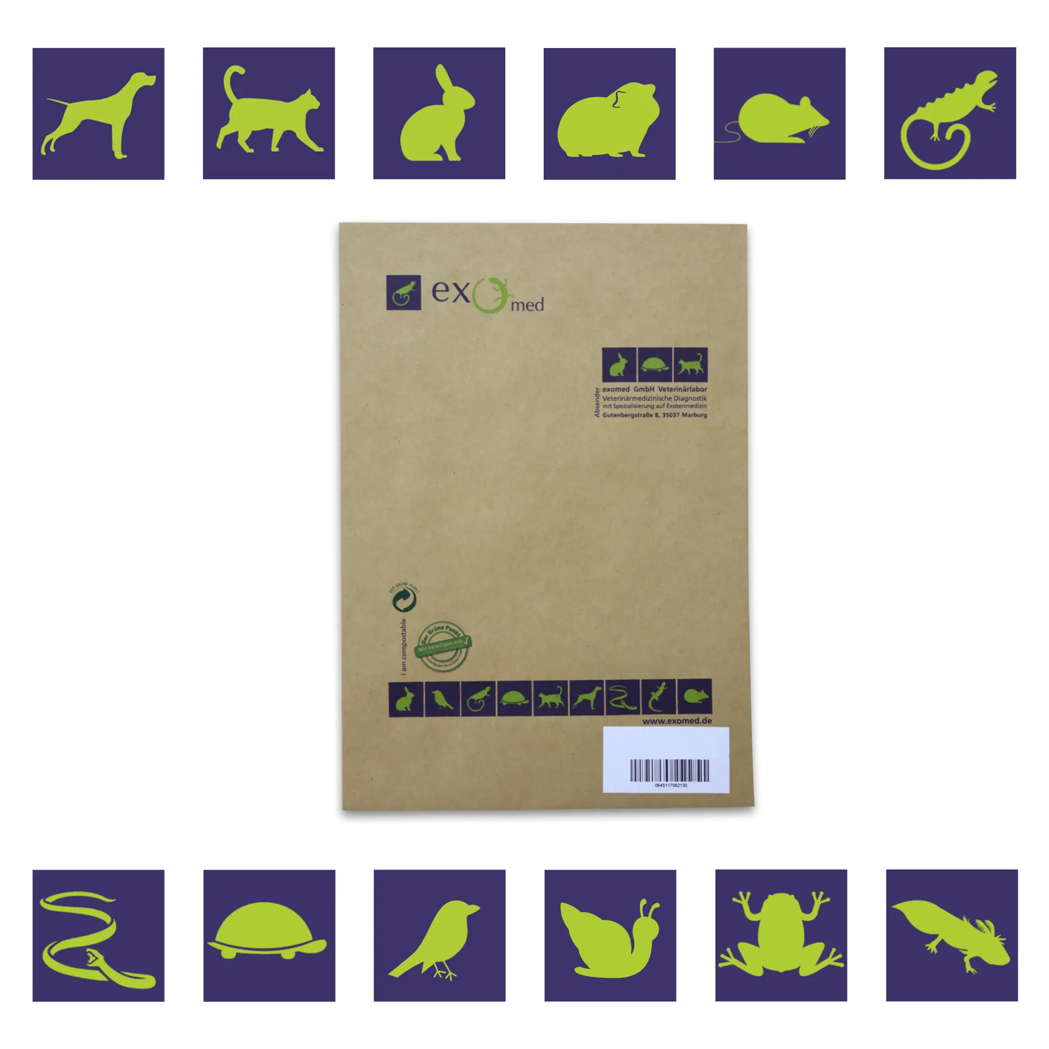 Kotuntersuchung für Reptilien – Basis-Test auf Darmparasiten von exomed