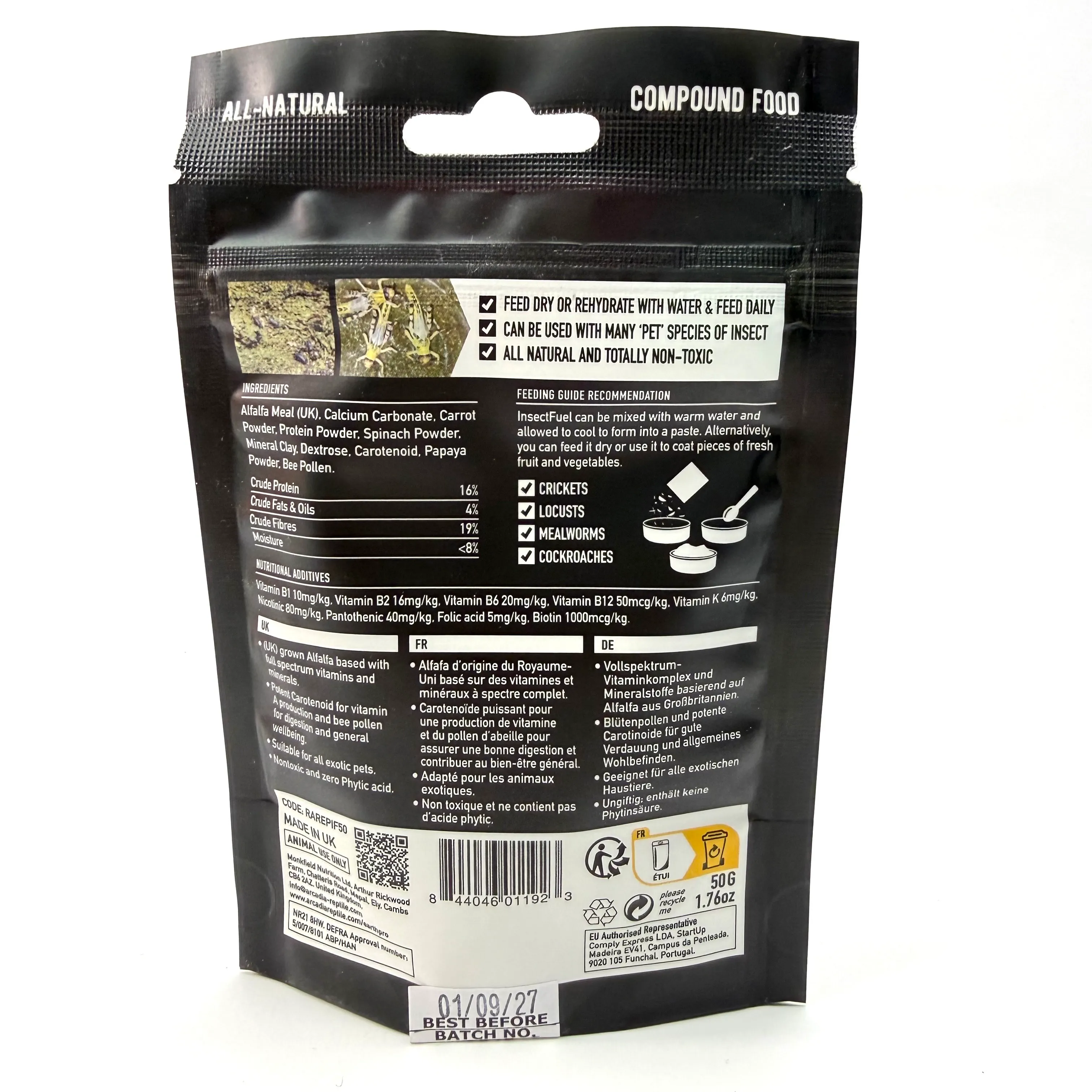 ARCADIA EARTH PRO INSECT FUEL