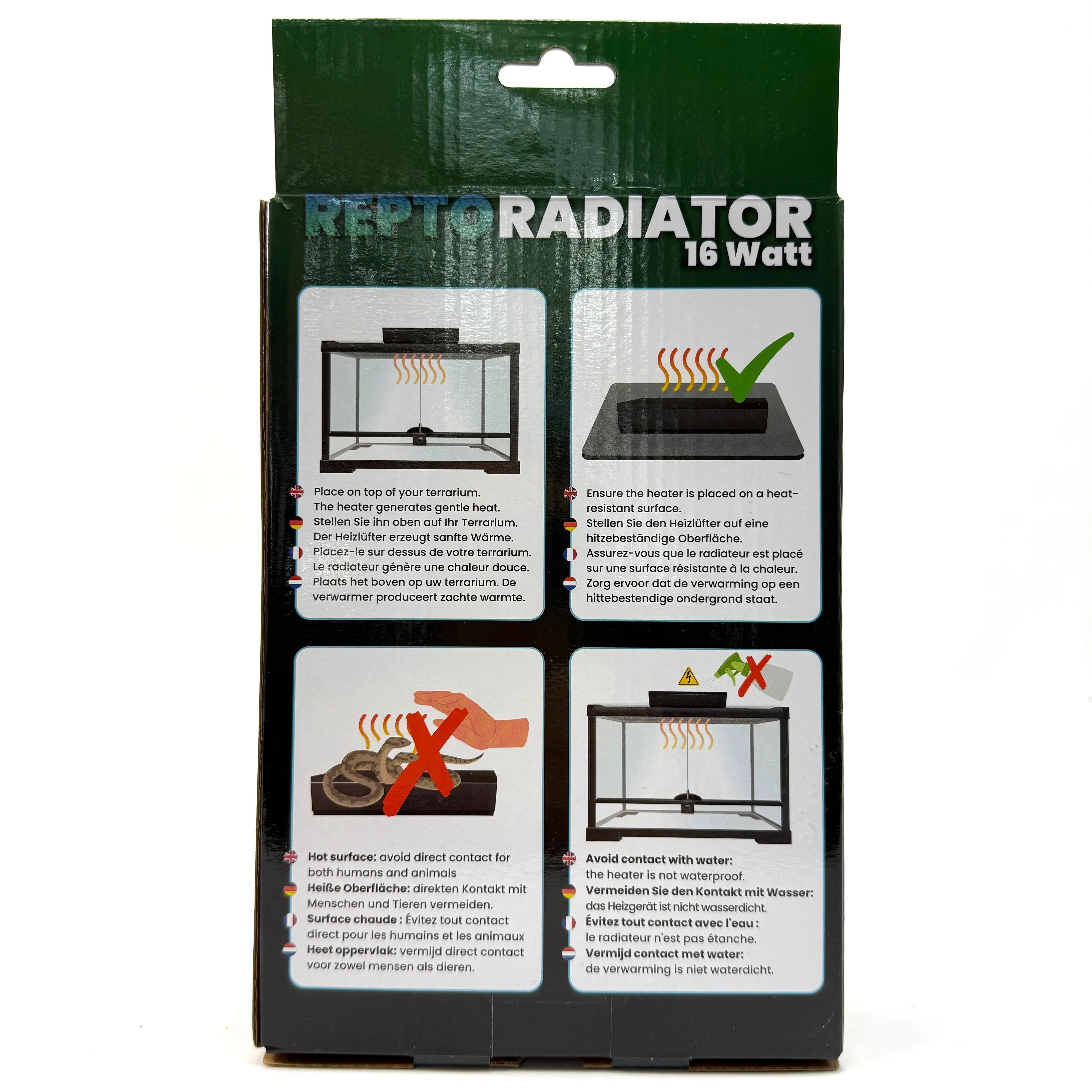 REPTO RADIATOR 16 Watt 15,5 x 10 x 2,9 cm