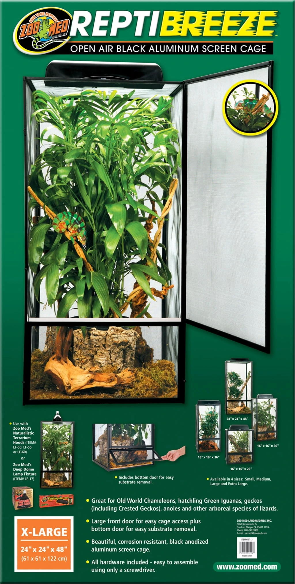 Zoo Med Repti Breeze XL 61 x 61 x 122 cm